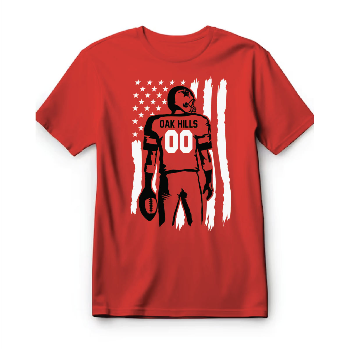 CUSTOM Football Player Flag Shirts